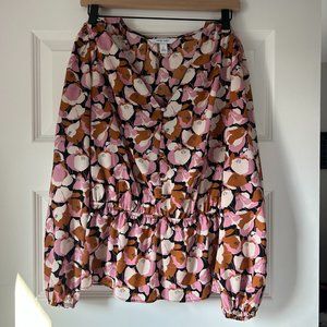NINE WEST floral blouse